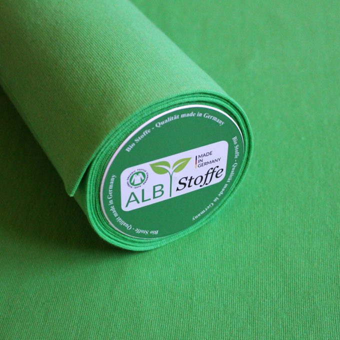 Bio-Baumwoll-Bündchenware, giftgrün