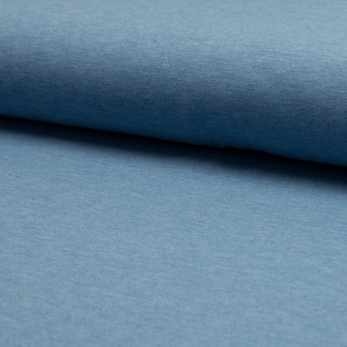 Melange Jersey BW/PE Mix, sky blue