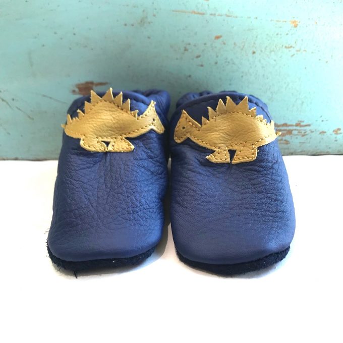 Dinopuschen blau/ocker