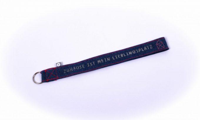 good old friends - Jeans-Schlüsselband Zuhause ist mein....