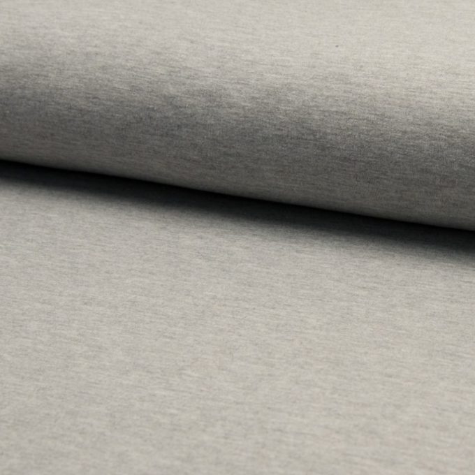 BW-Sommersweat, melange, hellgrau