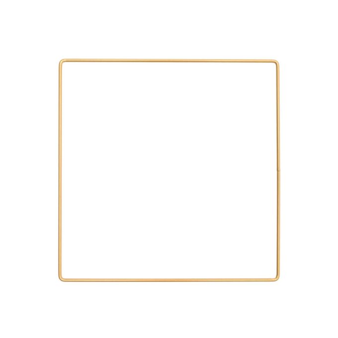 Metallring Quadrat gold oder weiß - 20cm