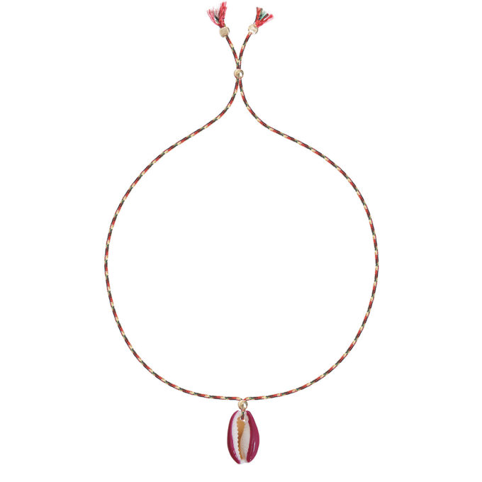sorbet island - "SHELL PAINTED BRACELET" Armband Kordel