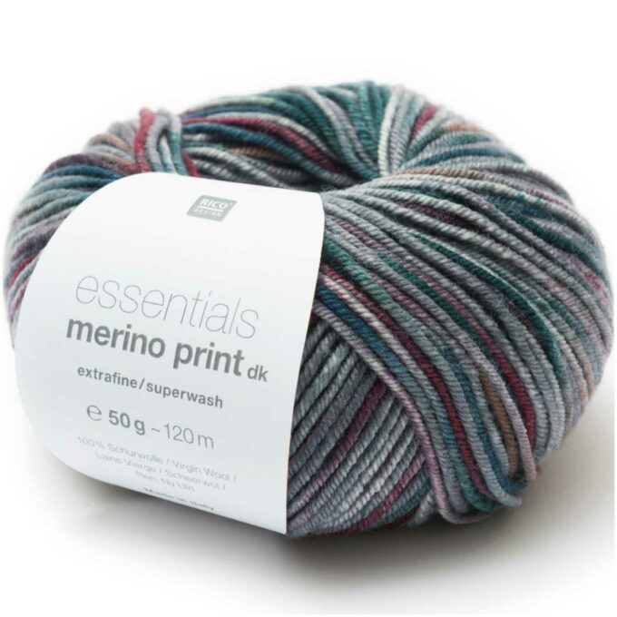 Rico Design E MERINO PR DK bedruckt, 2 Farben