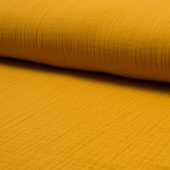 Musselin, der Trendstoff ! Farbe: ocker