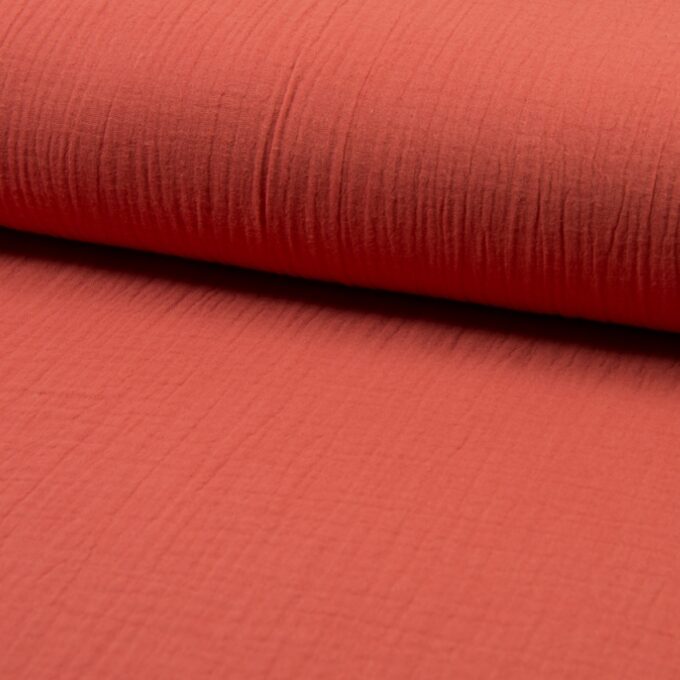 Musselin, der Trendstoff ! Farbe: Sommer in orange