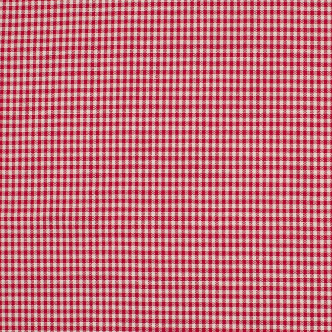 Baumwolle, Karo 2mm, rot/weiß