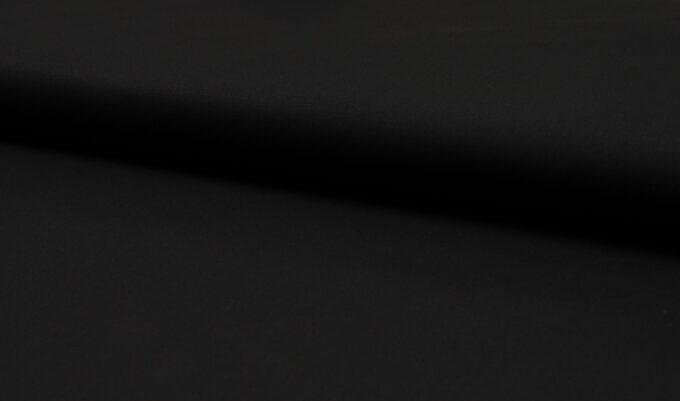 BW-Popelin Stretch, uni schwarz