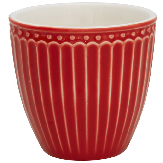 Green Gate - Latte Cup mini "Alice" in weiß & rot – Bild 2