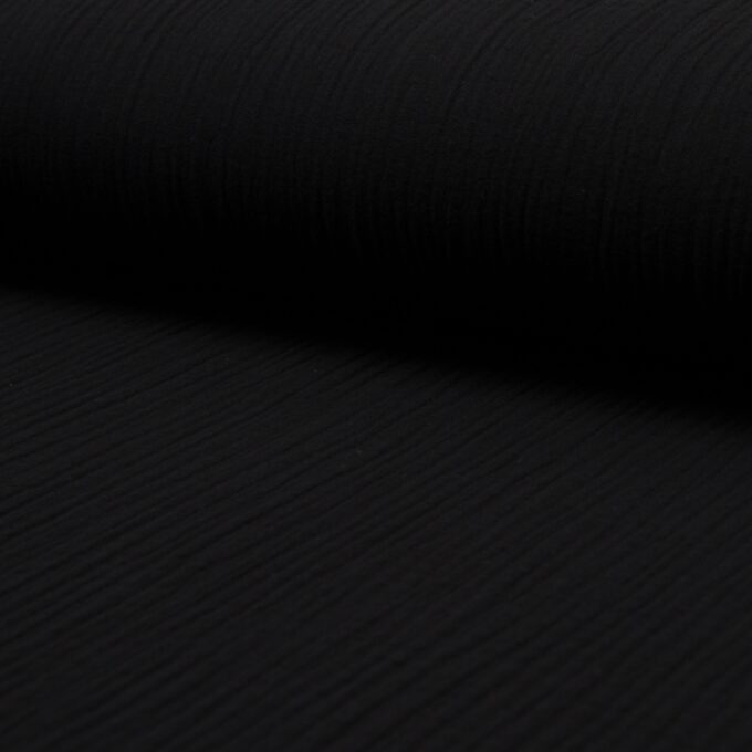 Musselin, der Trendstoff ! Farbe: schwarz