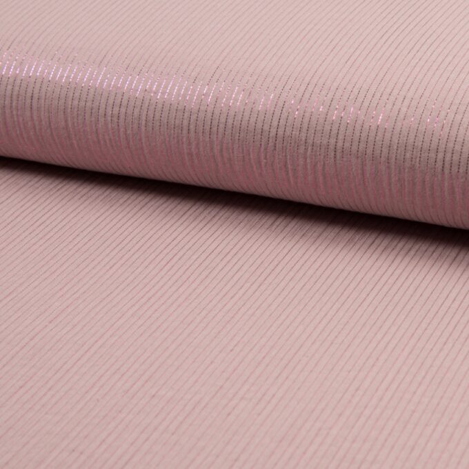 Musselin, mit Lurexstreifen, rosa